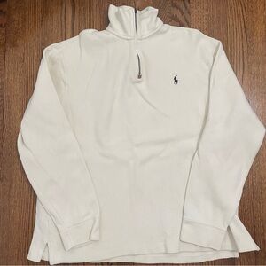 Polo by Ralph Lauren Cream 1/4 Zip size XL